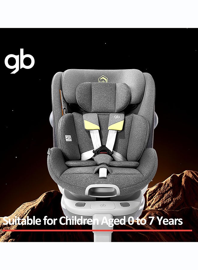 GB Safety Cabin S3 Convertible Car Seat, 360° Swivel, 0-7 Years, Grey, Booster Seat & Facing Booster Seat - Image 4