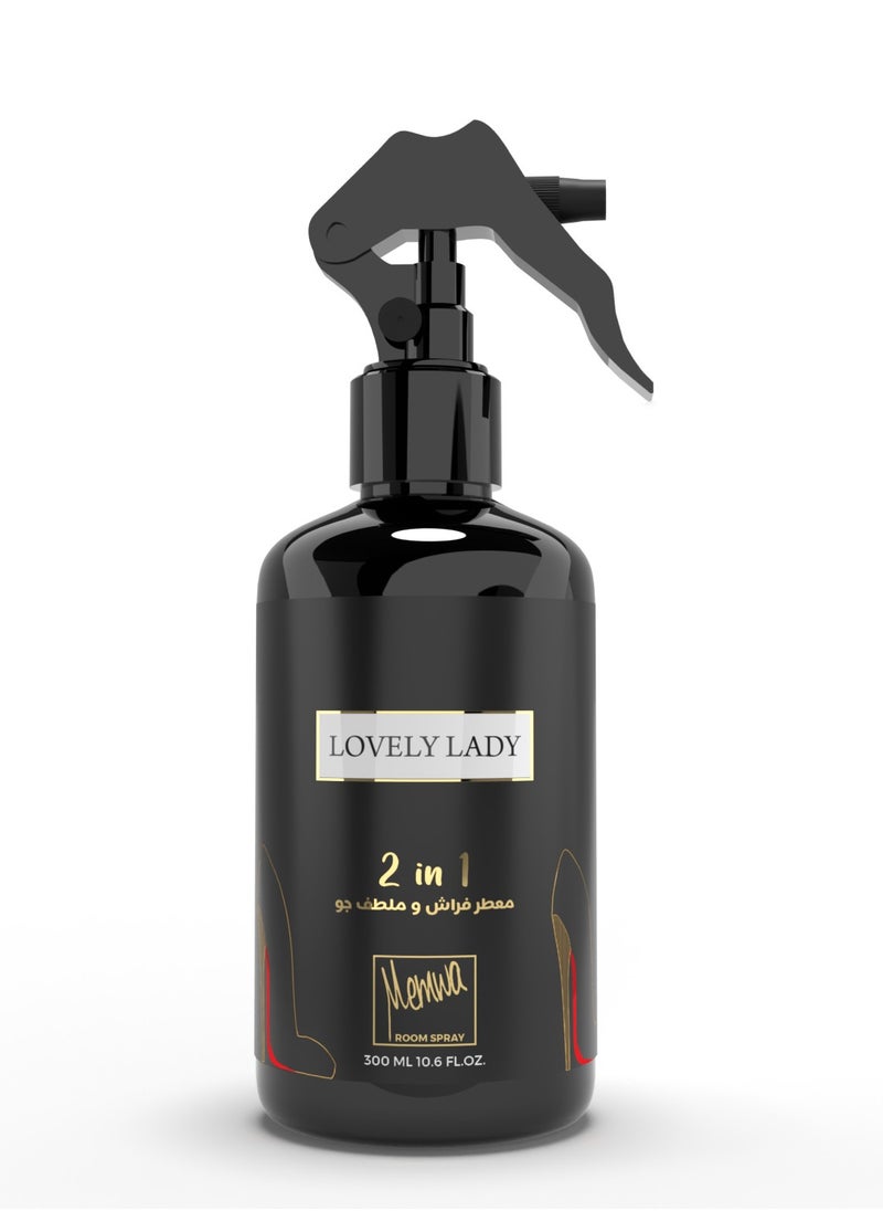 Memwa Lovely Lady Room Spray Perfect for Home & Office Airfreshner 300 mL 