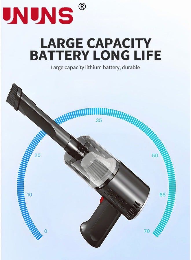 UNUNS 3 in 1 Vacuum Cleaner Wireless Handheld, Portable Car Vacuum Cleaner for Dorm and PC with HEPA Filter, Keyboard Vacuum Cleaner Mini for Car,Office and Home Cleaning - Image 2