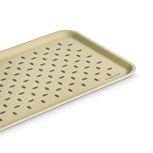 Freelance Anti Slip Serving Tray - 34 x 24 cm - Cream - Non-Slip Rubber Surface, Break-Resistant - Versatile Anti Skid PP Plastic Kitchen & Dining/Coffee Table Trays for Breakfast/Food/Tea - Image 2