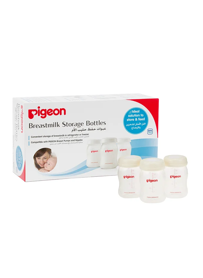 بيجون 3 Pieces Breast Milk Storage Bottle Set 160Ml