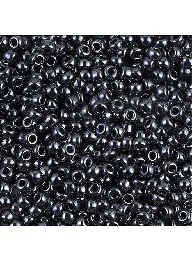 Miyuki Round Seed Bead Size 8/0 22g Gunmetal - Image 3