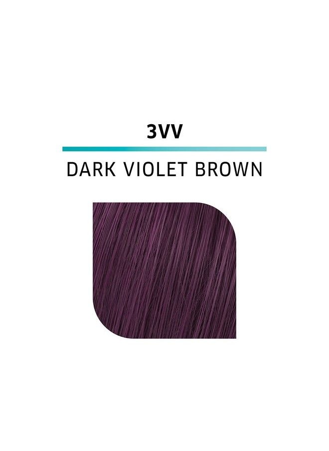 WELLA Color Charm - Wella Colorcharm Demi Permanent Hair Color 3Vv Dark Violet Brown 2 Oz - Image 1