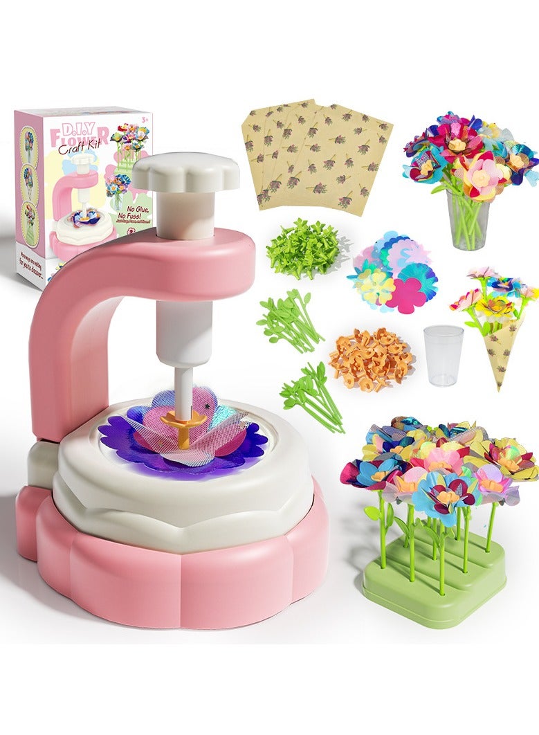 عام مجموعة آلات كراشف الورود المصنوعة من القماش اليدوية. هذه المجموعة تعتبر لعبة رائعة للأطفال والفتيات، حيث يمكنهم صنع أزهار يدوية رائعة. وهي أيضًا هدايا عيد الميلاد مثالية. - Image 1