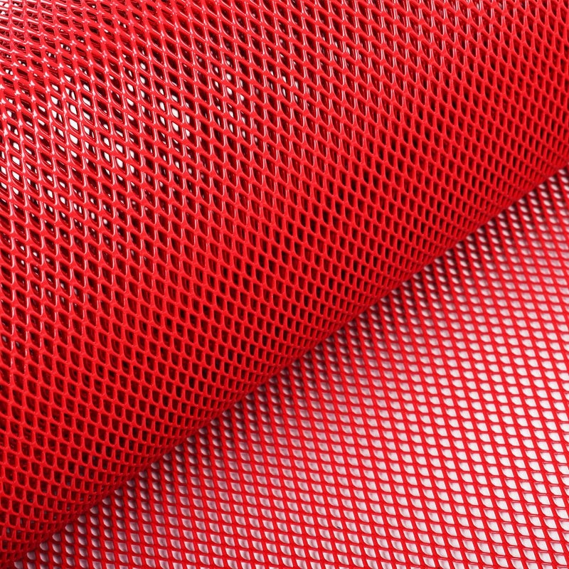 AggAuto Universal 40"x13" Car Grill Mesh - Aluminum Alloy Automotive Grille Insert Bumper Rhombic Hole 3x6mm, One of the Most Multifunctional Shape Grids Red - Image 2