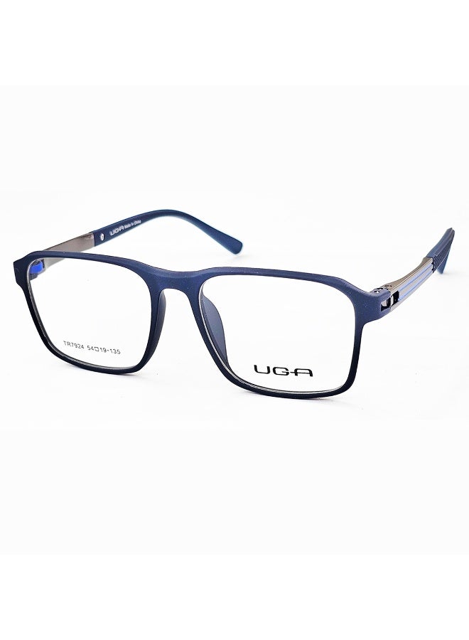 Experience stylish elegance and all-day comfort with these men’s prescription glasses in a classic blue color. Made from high-quality TR material, the frame is ultra-lightweight, flexible, and highly durable. Designed to reduce pressure on the nose and ears, making them perfect for extended wear. The modern frame suits both formal attire and casual outfits. Compatible with all prescription lenses as per your doctor’s advice. Comes with a protective case and a cleaning cloth to maintain its pristine condition.