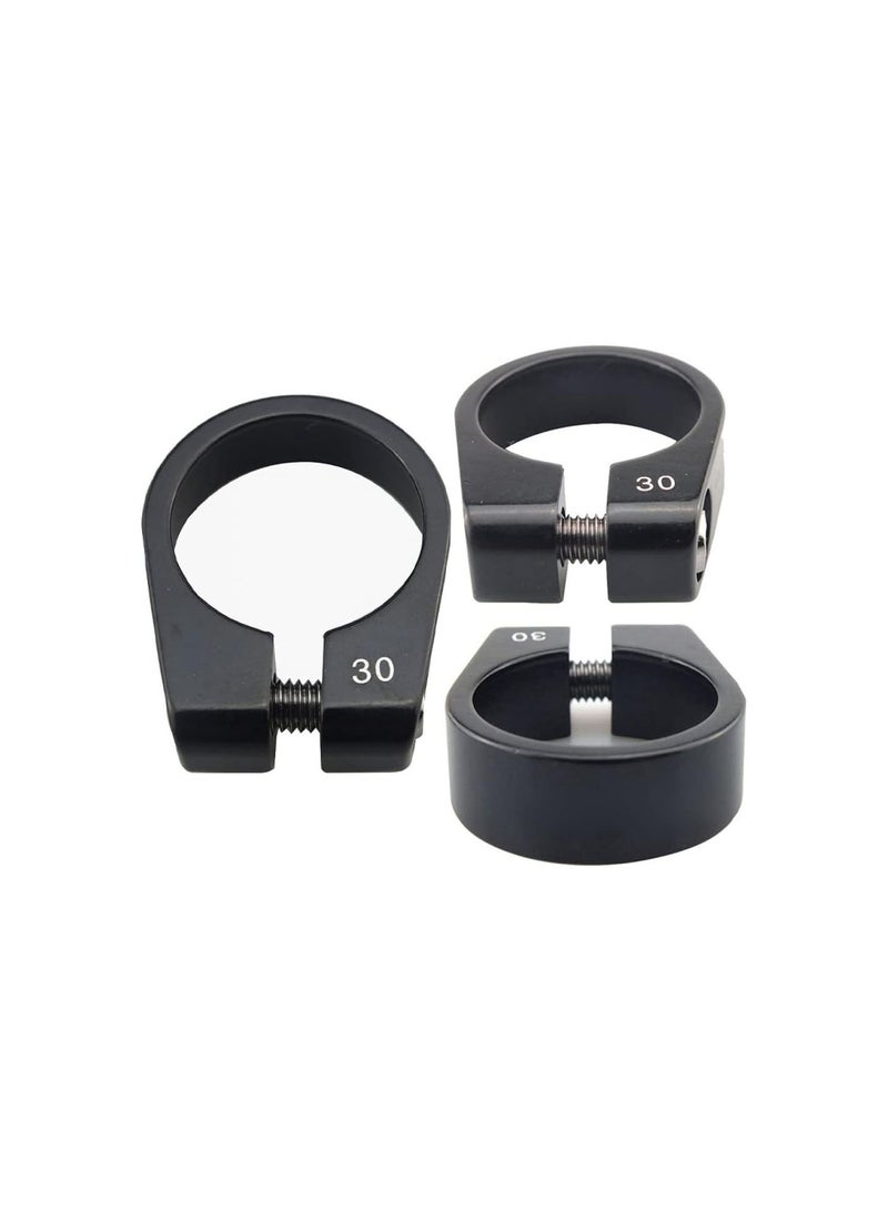 GGOOT 3Pcs Bike Seat Post Clamp Aluminium Alloy Bicycle Quick Release Seatpost Collar 30mm - Image 1