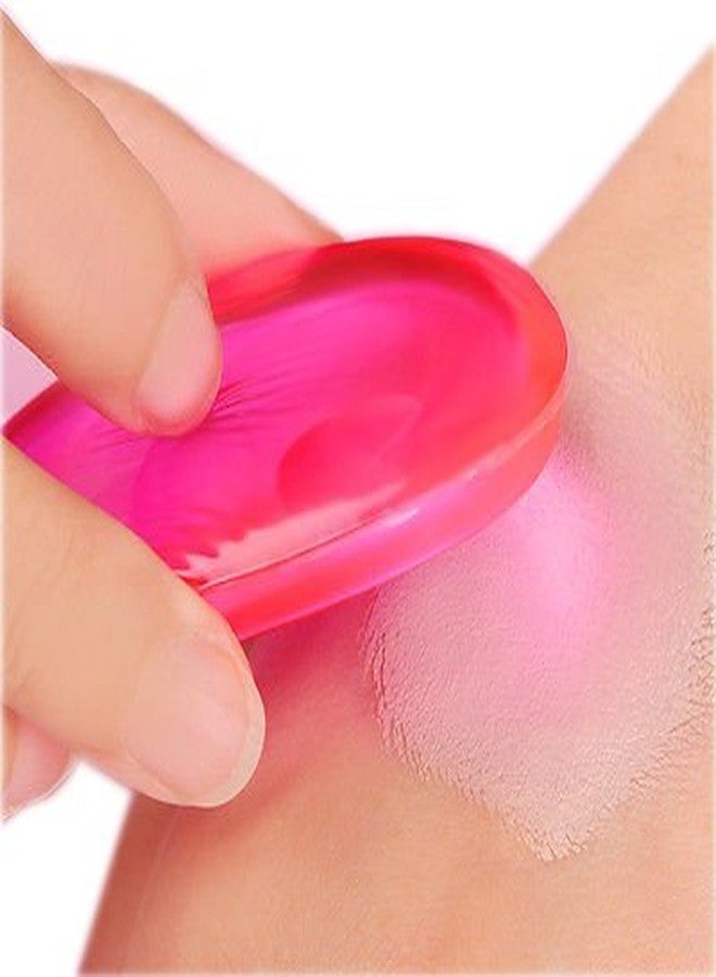 Ekan إيكان إسفنجة مكياج سيليكون جلي، إسفنجة تطبيق المكياج لجميع أنواع الأساس السائل، (طقم من 2) 15 جرام، عبوة من 1 (وردي) - Image 2