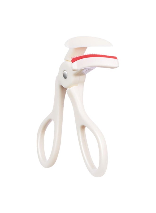 White Plastic Eyelash Curler Beginners Extension Curl Eyelashes Portable Beauty Makeup Tools Gift - Image 1