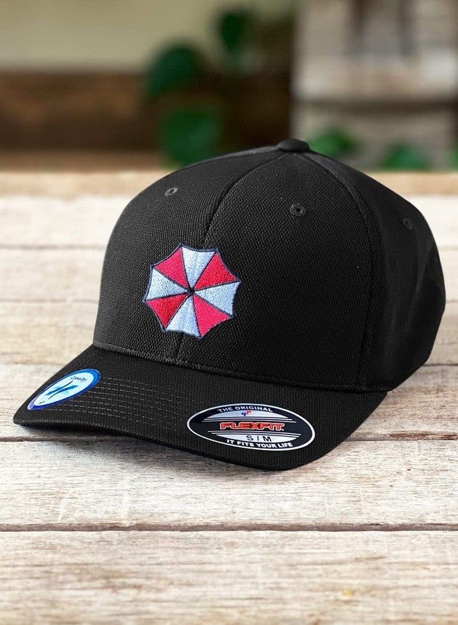 EvolveFISH Umbrella Corp Logo Embroidered Adult Cool & Dry Sport Cap Hat (as1, Alpha, l, x_l, Black) - Image 2