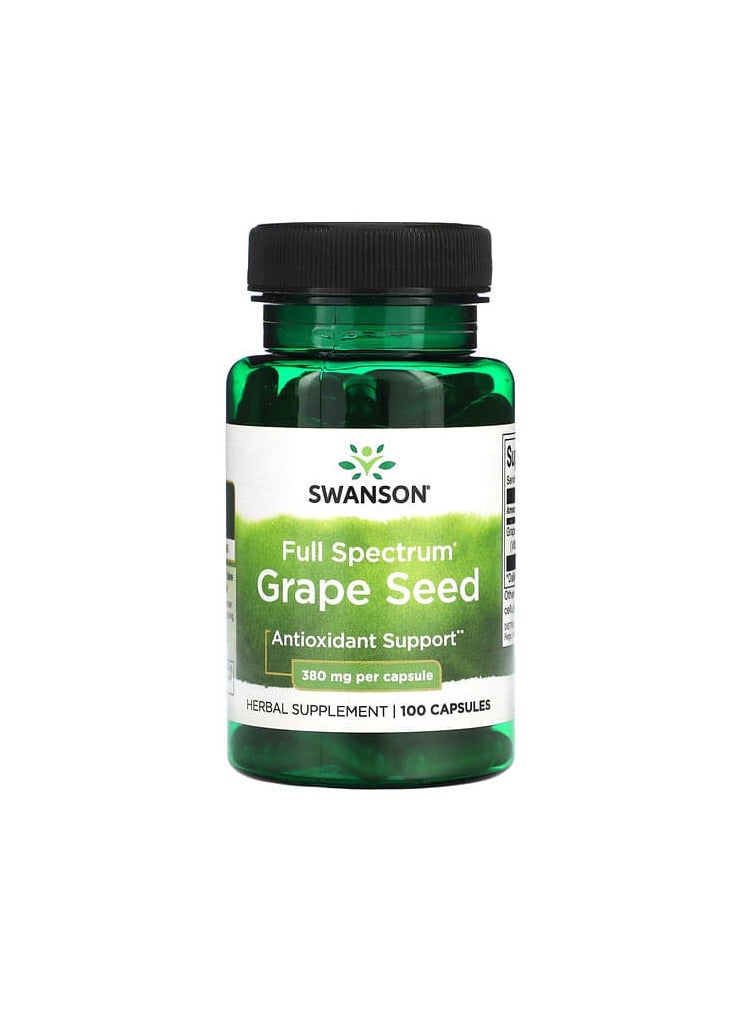 Full Spectrum Grape Seed, 380 mg, 100 Capsules