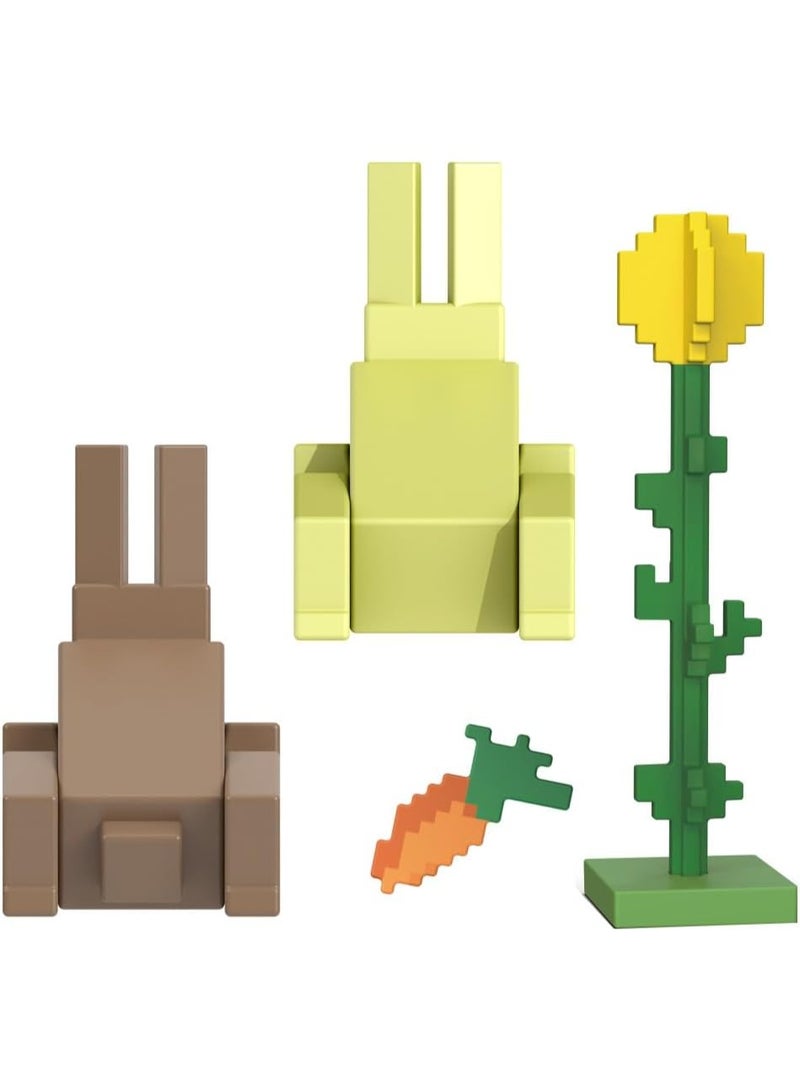 ماين كرافت مجسم أرنب "ماينكرافت فانيلا" (Minecraft Vanilla)، لعبة قابلة للاقتناء بمقاس 3.25 بوصة، مناسبة للأعمار من 6 سنوات فما فوق. - Image 3