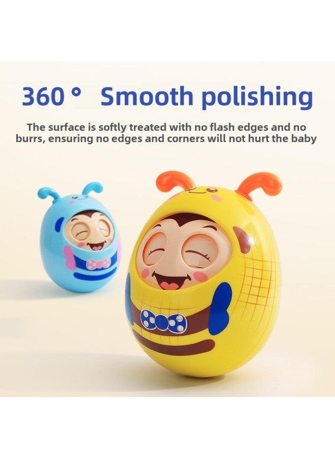 Tumbler Baby Toy Baby Large Puzzle Early Education 3-6-9 Months Children Over 0 Children 1 To 7-8 Years Old-Color:Yellow Bee Tumbler + Soft Ball - Image 4