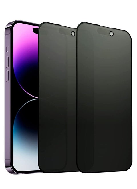 [2 Pack] Compatible with iPhone 14 Pro Max Matte Privacy Screen Protector, Anti-Glare Anti-Spy Scratch Resistant Tempered Glass Film 6.7", Smooth Feel, Anti-Fingerprints, Full Coverage