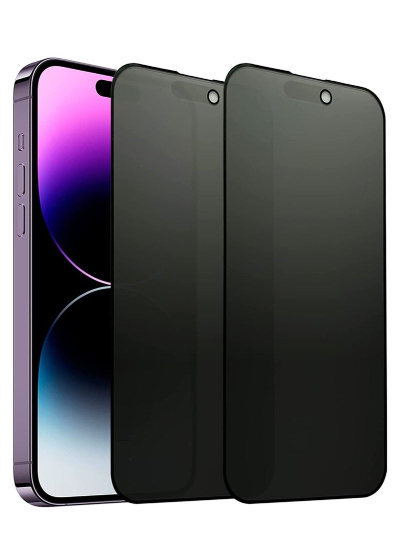 [2 Pack] Compatible with iPhone 14 Pro Max Matte Privacy Screen Protector, Anti-Glare Anti-Spy Scratch Resistant Tempered Glass Film 6.7", Smooth Feel, Anti-Fingerprints, Full Coverage