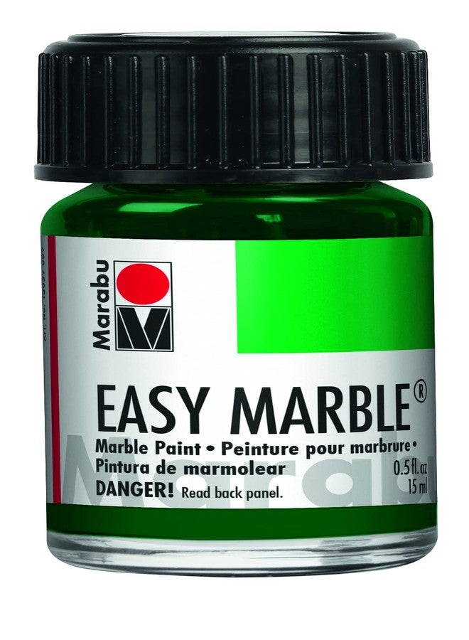 Marabu Easy Marble Paint - Pine Green - Embark on an Artistic Adventure Into the Enchanting and Refreshing World of Evergreen Forests - 15ml