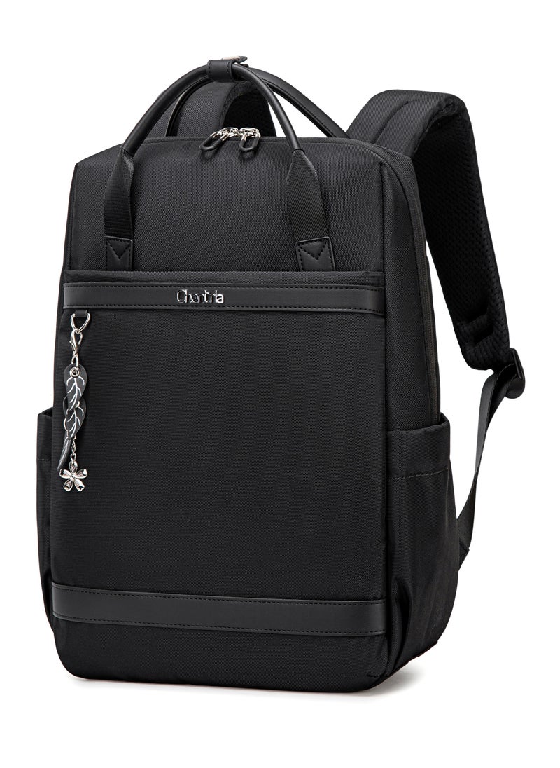 Chantria Premium Lightweight Laptop backpack for Women Water Resistant Multifunctional Anti-Theft Daypack with Separate Laptop Compartment, CB00639- Black  - Image 1