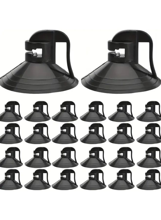 24 Pcs Black Suction Cups For Car Window Shades Windshield Sunshade Installation - Image 1