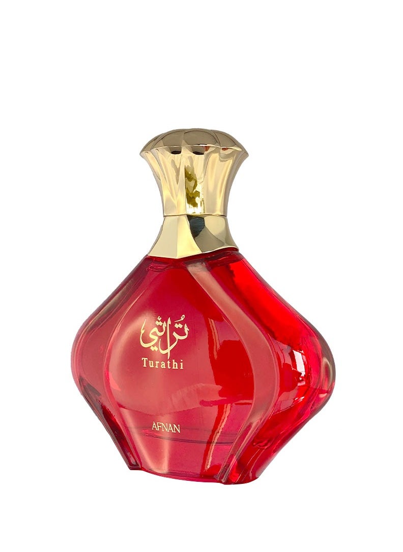 Afnan Turathi Femme Red Eau de Parfum for Women, 90 ML  - Image 2