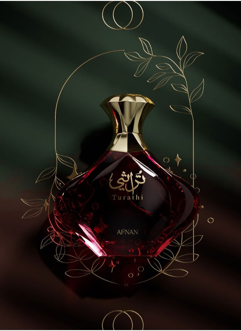 Afnan Turathi Femme Red Eau de Parfum for Women, 90 ML  - Image 5