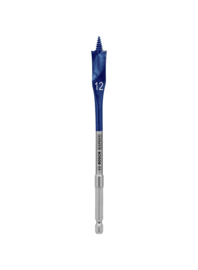 BOSCH Expert Self-Cut Speed Spade Drill Bit Silver and Blue 12 x 152mm JE2 608 900 312 - Image 1