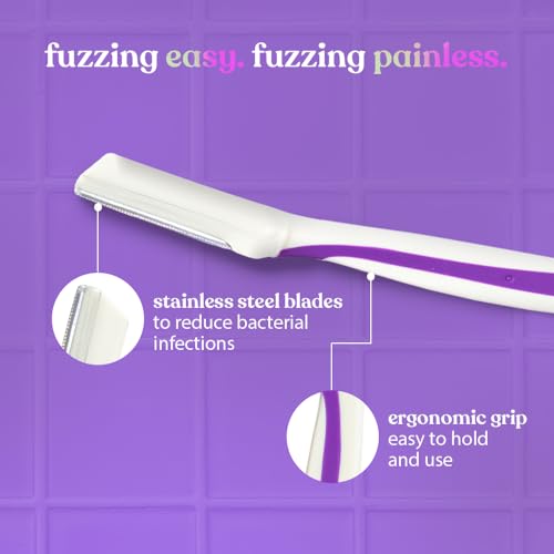 Bombae Reusable Face Razor For Woman Facial Hair - 3 Eyebrow Razor| Instant Glow & Painless Hair Removal | For Eyebrows, Upper Lip, Chin, Peach Fuzz, Forehead, Unibrow, Sideburns - Image 5