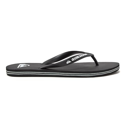 Quiksilver Men's MOLOKAI Sandal, black/black/white, 9 M US - Image 2