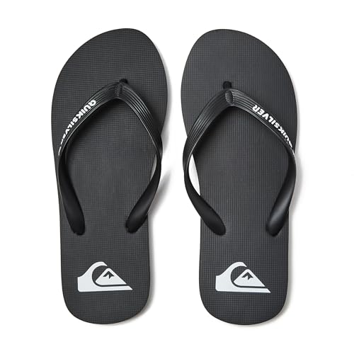 Quiksilver Men's MOLOKAI Sandal, black/black/white, 9 M US - Image 4