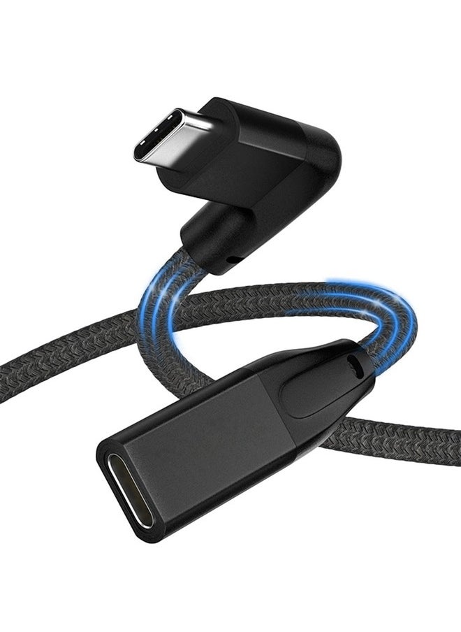 UseBean Right Angle Usb C Extension Cable 1.6Ft 90 Degree Usbc 3.2 Gen 2 20Gbps Male To Female Type C 4K Video Extender Cordfor Usb C Hub Dockmacbook Pro Airipad Pro 2020Nintendo Switch  - Image 1