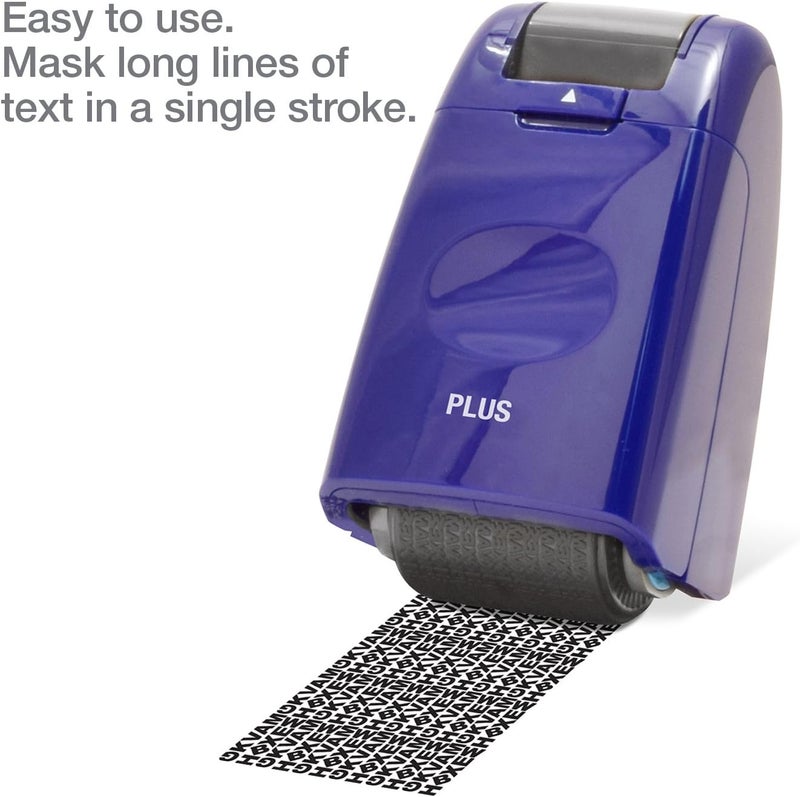 Plus Guard Your ID Identity Protection Stamp Roller - Identity Theft Prevention, Security Stamp Masker, Navy Blue (38028) - Image 3