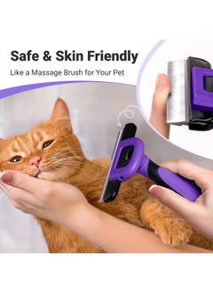 MIU COLOR MIU COLOR Pet Grooming Brush, Deshedding Tool for Dogs & Cats, Effectively Reduces Shedding by up to 95% for Short Medium and Long Pet Hair, Purple  - Image 5