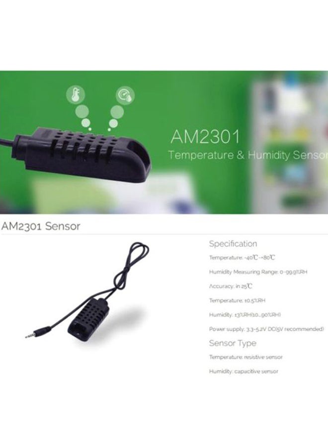 NIBEMINENT DIY AM2301 Temperature and Humidity Sensor Temp. Type: Resistive (-40 C to +80 C) Capacitive (0 99.9%RH) 50cm Cable Black 0.5meter - Image 5