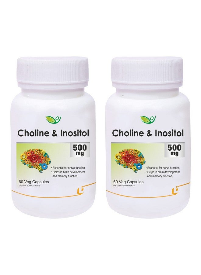 Biotrex Nutraceuticals Choline and Inositol 500mg - 60 Capsules (Pack of 2) - Image 1