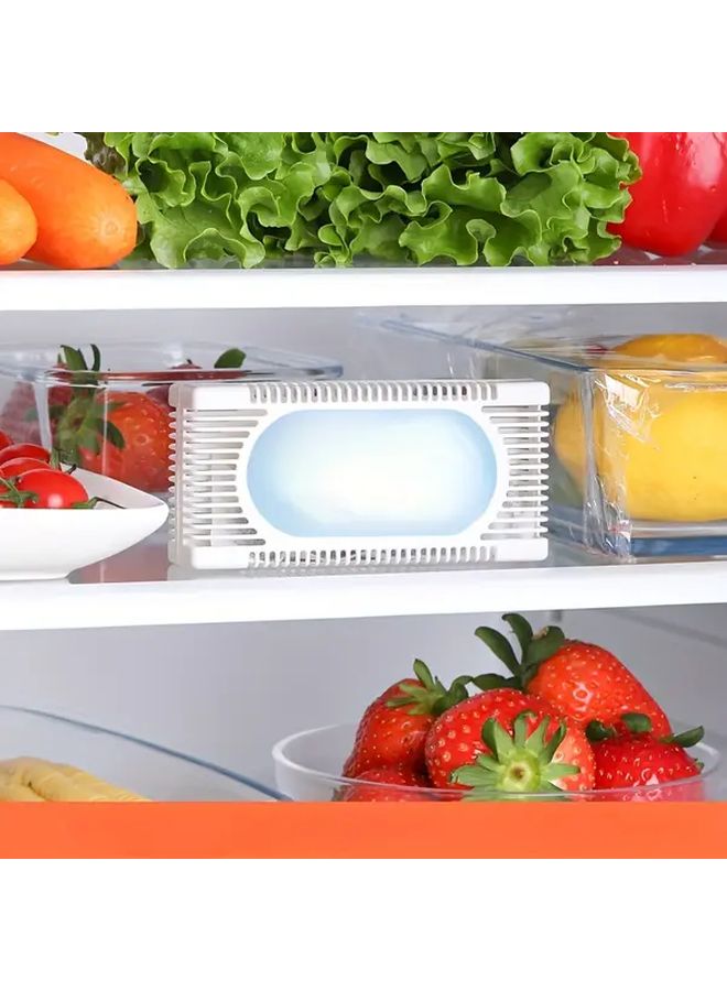 White Activated Charcoal Deodorizer Reusable Odor Elimination For Freezer Lunch Box - Image 2