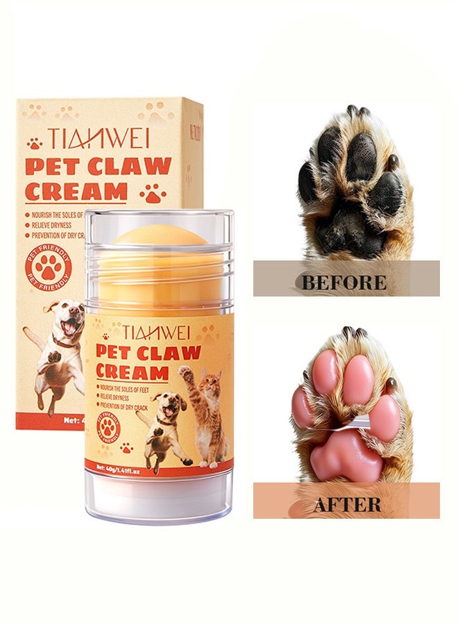 TIANWEI PET CLAW CREAM- Moisturizing Pet Paws to Combat Dryness and Achieve Smooth Paws and Strong Nails 40g - Image 1
