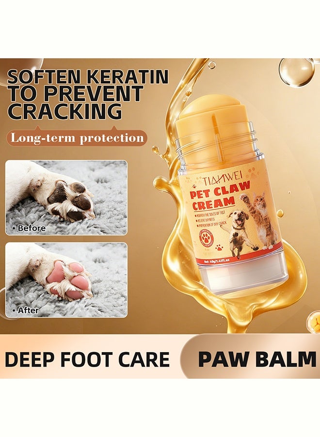 TIANWEI PET CLAW CREAM- Moisturizing Pet Paws to Combat Dryness and Achieve Smooth Paws and Strong Nails 40g - Image 4