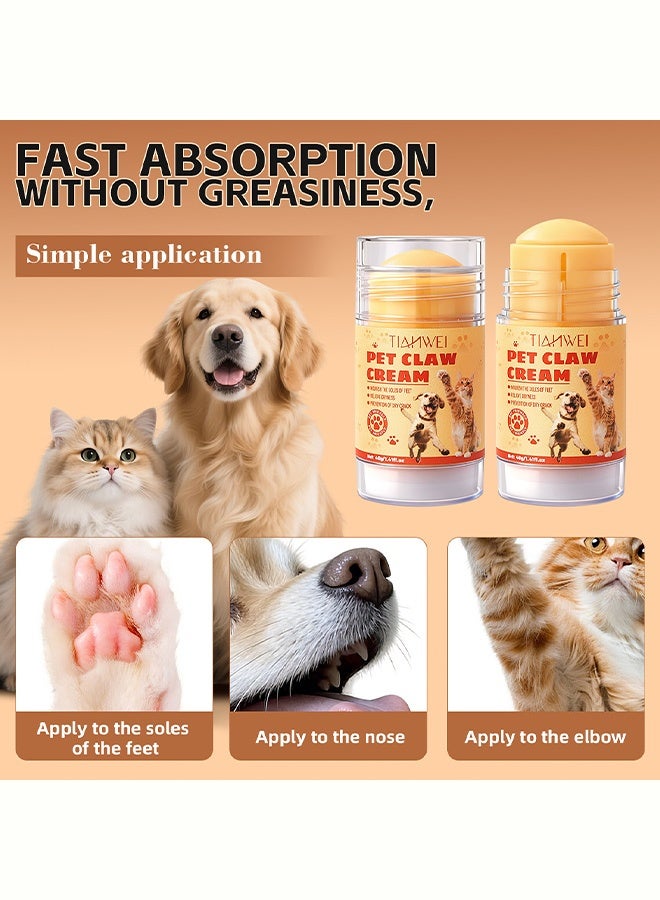 TIANWEI PET CLAW CREAM- Moisturizing Pet Paws to Combat Dryness and Achieve Smooth Paws and Strong Nails 40g - Image 2