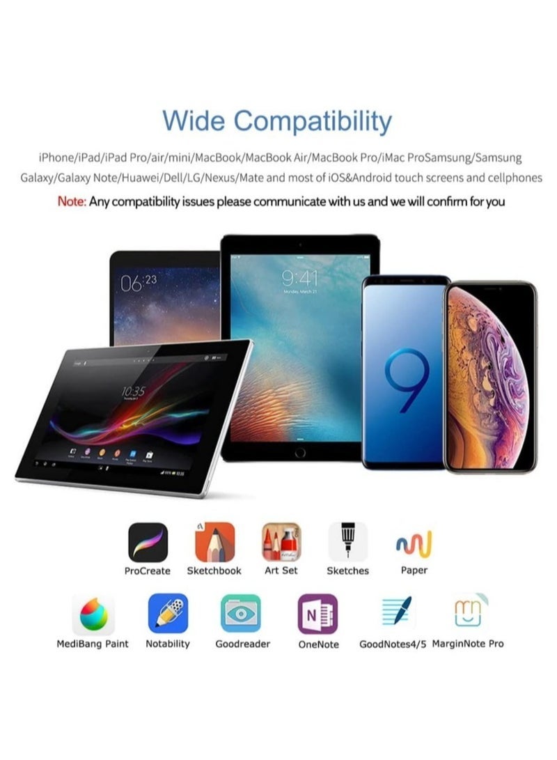 Gravity Active Stylus Pen with Palm Rejection for Precise Writing/Drawing Compatible with Apple iPad - Image 4
