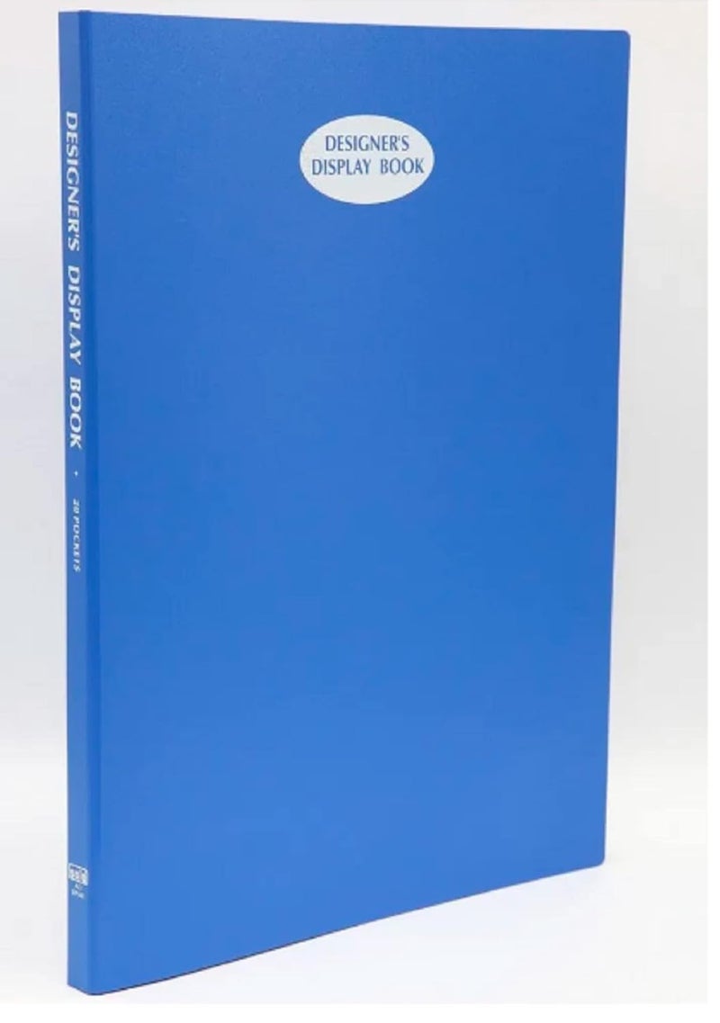 Peeplvalue Pack Of 4 A3 Size 40 Leaf Display File Deluxe Quality File And Folder For Big Drawing And Property Papers, Blue - Image 1