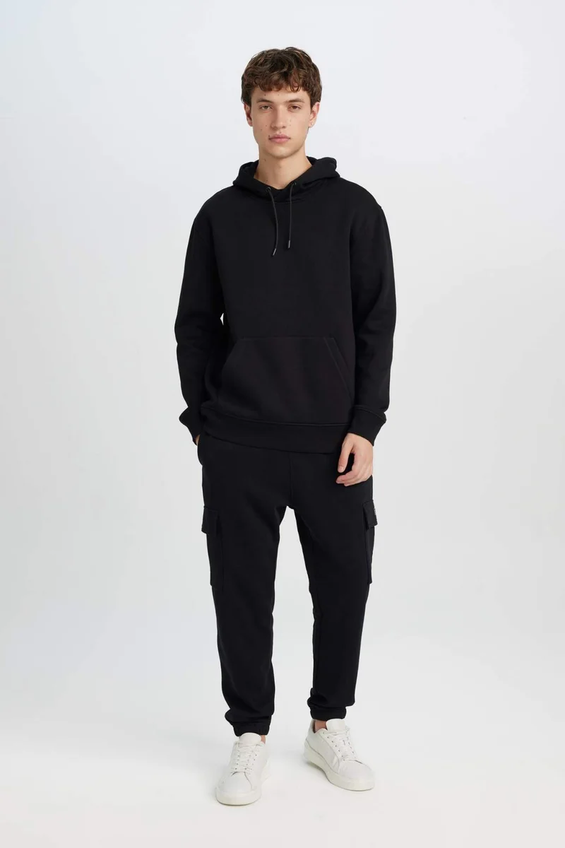 ديفاكتو Regular Fit Basic Elastic Leg Jogger Sweatpants
