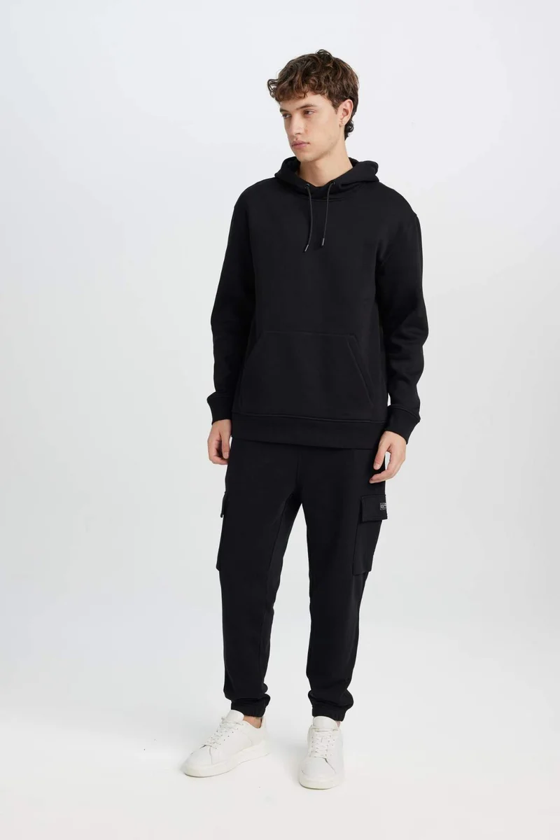 ديفاكتو Regular Fit Basic Elastic Leg Jogger Sweatpants
