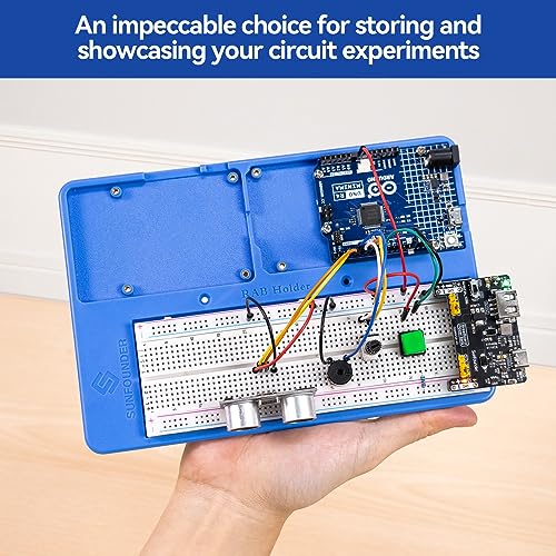 SunFounder RAB Holder for Raspberry Pi Breadboard Holder 5 in 1 Base Plate Compatible with Arduino Uno R4 Minima/WiFi/Uno R3/Mega R3, Raspberry Pi 5 4B 3B+ 3B 2 Model B and 400 800 Points Breadboard - Image 5