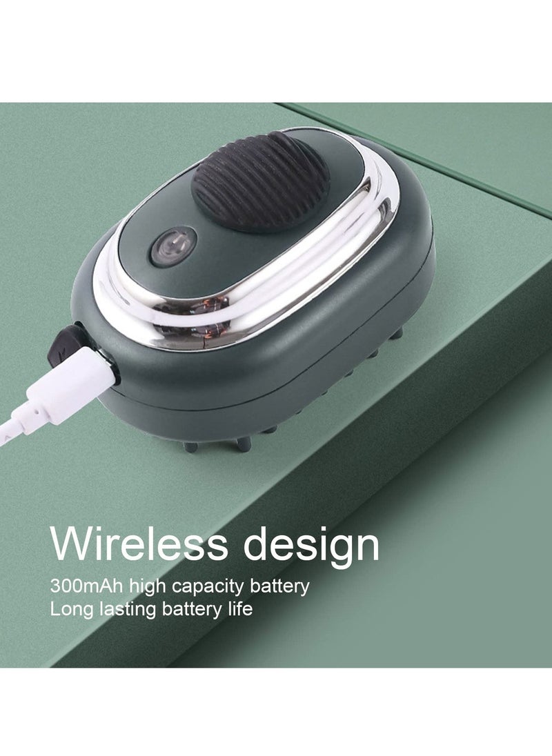 إسكدنيا جهاز مساج لفروة الرأس كهربائي لاسلكي - مشط زيت الشعر قابل لإعادة الشحن عبر USB مع 4 مستويات اهتزاز قابلة للتعديل - Image 4