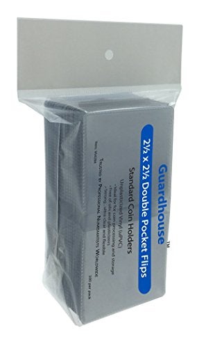 Guardhouse 2.5 x 2.5 Double-Pocket Unplasticized Coin Flips - Retail Pack of 100 - Image 4