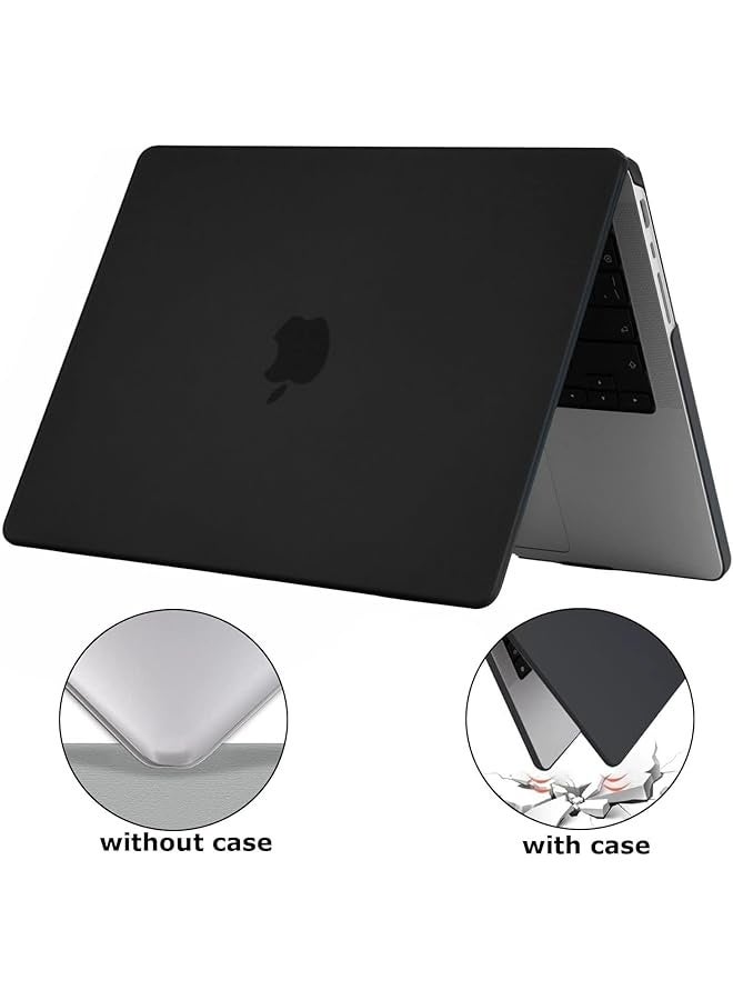 PROMASS Case Compatible for MacBook Pro 14 inch 2024-2021 M4 M3 M2 M1,A3112 A3185 A3401 A2918 A2992 A2779 A2442 Pro Max Chip,Laptop Plastic Hard Shell Cover&Keyboard Skin&Screen Protector-Matte Black  - Image 3
