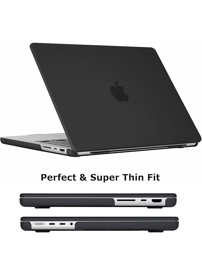 PROMASS Case Compatible for MacBook Pro 14 inch 2024-2021 M4 M3 M2 M1,A3112 A3185 A3401 A2918 A2992 A2779 A2442 Pro Max Chip,Laptop Plastic Hard Shell Cover&Keyboard Skin&Screen Protector-Matte Black  - Image 5