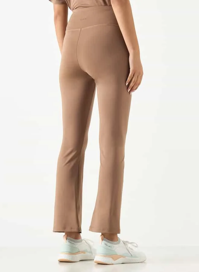 ADOT by Splash Flared Leggings with Elasticated Waistband