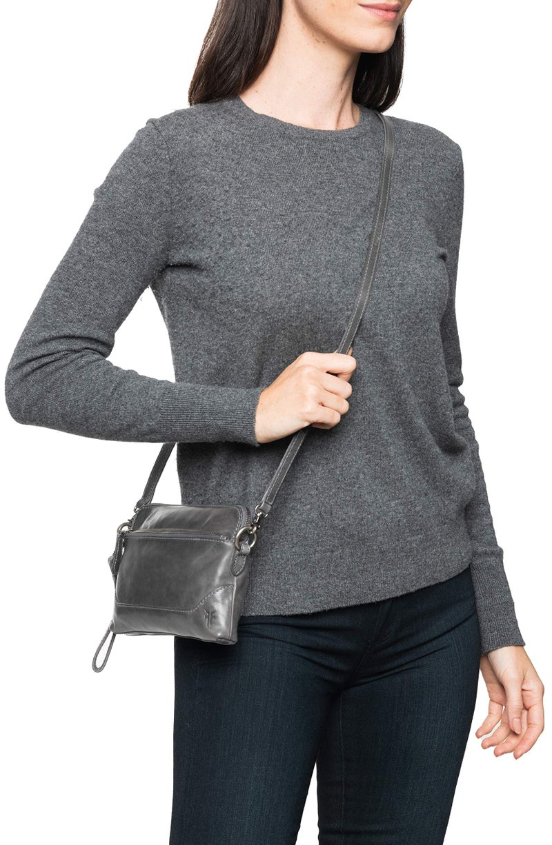 Frye womens Melissa Wristlet Crossbody, Carbon, One Size US - Image 2