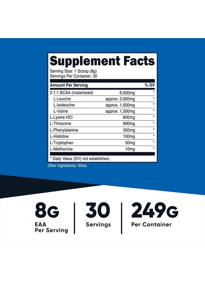 Nutricost - EAA (Essential Amino Acids) Unflavored - 8.9 oz - Image 1