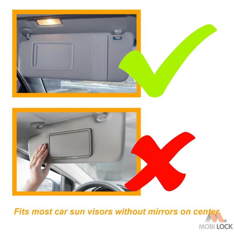 Mobi Lock Car Sun Visor (Pack Of 2)  Tac Extension  2 In 1 For Day And Night Anti-Glare  Anti Dazzle And Anti Uv Hd Automobile Windshield Visor By Mobi Lock - Image 4
